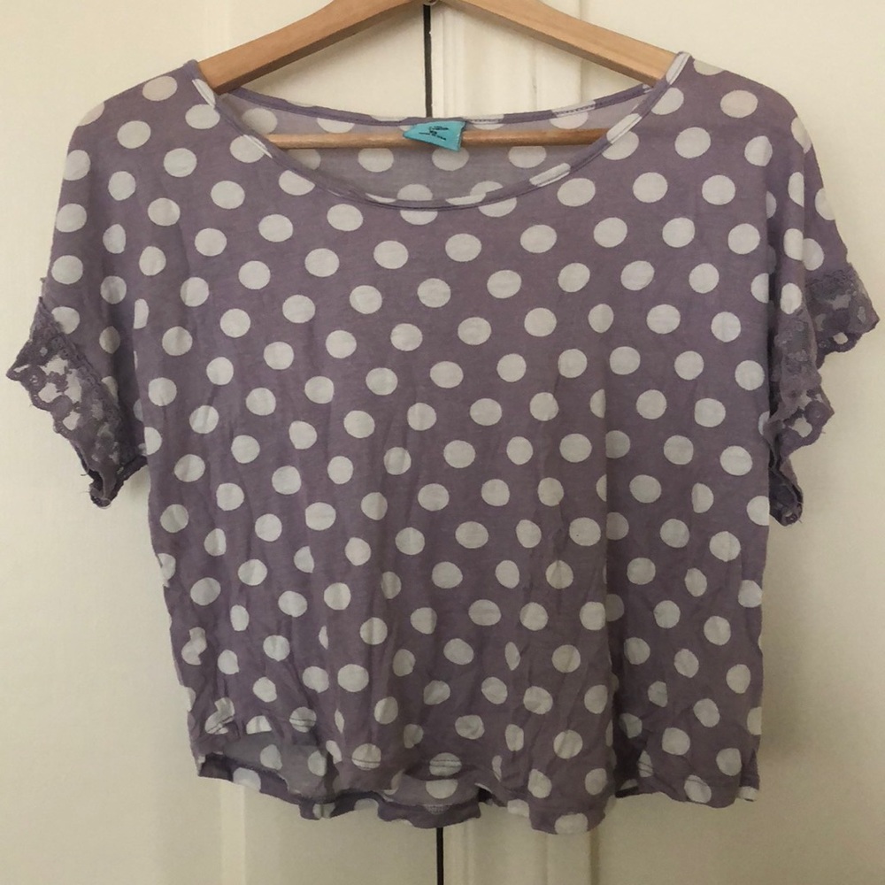 Purple Polka Dot Shirt